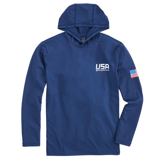 Vineyard Vines Other - NWOT Vineyard Vines USA Performance Hoodie Tee
